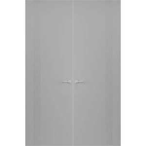 Hidden Double Doors | Basic 0111 Dove Grey Concealed Metal Frame 36" x 80" (2* 18x80) Right-hand Inswing