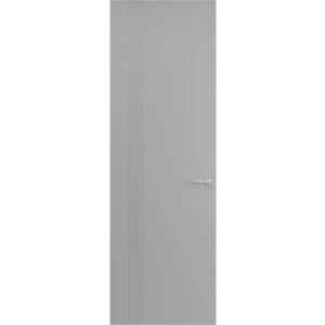 Hidden Door | Basic 0111 Dove Grey Concealed Metal Frame 18" x 80" Left-hand Inswing