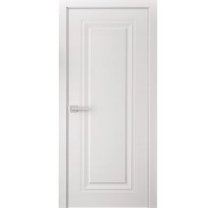 Interior Door 24 x 80 inches | BASIC 9111 White | Single Regular Panel Frame Handle | Bathroom Bedroom Doors