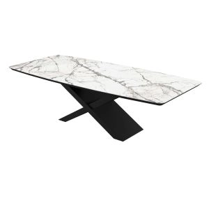 Dining Table COMO 94x39x29 Laminam Invisible White
