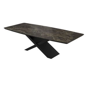 Dining Table COMO 102x47x29 Laminam Emperador Extra