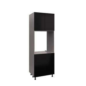 SOC3096DD-DD-GRE Tall Single Oven Cabinets -with Black Matte door
