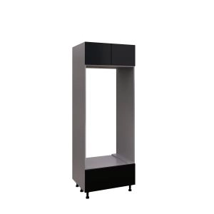 UDOC3084DD-SD-GRE Tall Double Oven Cabinets -with Black Matte door