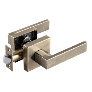 Modern Square Handle - Bronze Passage (no Lock)