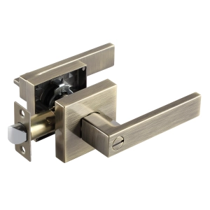 Modern Square Handle - Bronze Privacy Bathroom Bedroom Lock