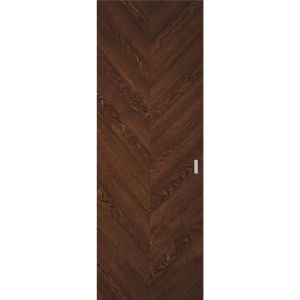 Hidden Barn | Ego 5005 Cognac Oak Veneer | Wood Veneer Doors | Magic Concealed Sliding Set | 28" x 80"