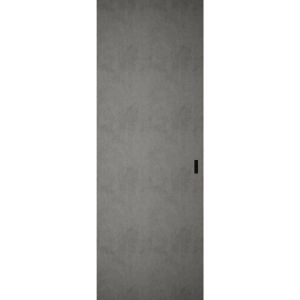 Hidden Barn | Planum 0010 Concrete | Sturdy Finished Doors | Magic Concealed Sliding Set 28" x 80"