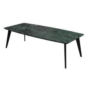 Dining Table PALERMO 94x39x29 Laminam Verde Alpi Lucidato