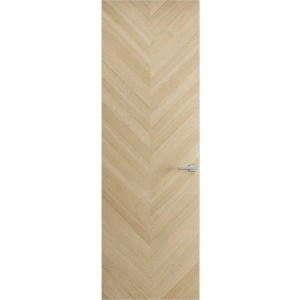 Hidden Door | Ego 5005 Painted White Oak Concealed Metal Frame 18" x 80" Left-hand Inswing