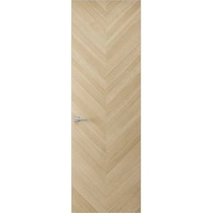 Hidden Door | Ego 5005 Painted White Oak Concealed Metal Frame 18" x 80" Right-hand Inswing
