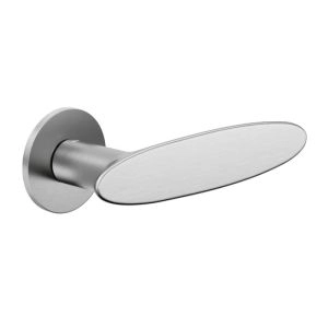 Door Euro Handle ELLIPSE for Magnetic Lock, Satin Chrome, Passage