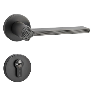 Door Euro Handle DUBAI for Magnetic Lock, Graphite, Entry