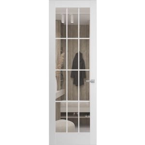 Hidden Door | Felicia 3355 White Silk Concealed Metal Frame 18" x 80" Left-hand Inswing
