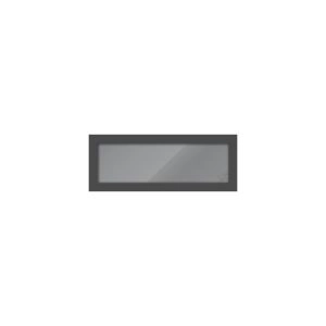 Metal Top Lite for Entry Door Gray Graphite-38" x 16"