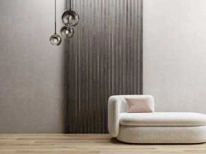 Sartodoors Nebraska Grey Contemporary Decorative Wall Panels Wood Slat Ensemble - Pack of 8