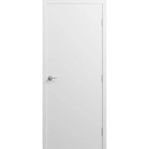 Firerated 90 Min Interior Door | 1888 Primed White | Single Flush Panel Metal Frame Handle 30" x 84" Left-hand Outswing
