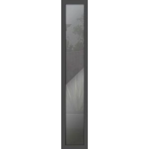 Metal Side Lite for Entry Door Gray Graphite-14" x 82"