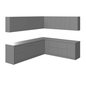Kitchen Modern Collection Gray Color Base Size 10x8,5Ft Wide