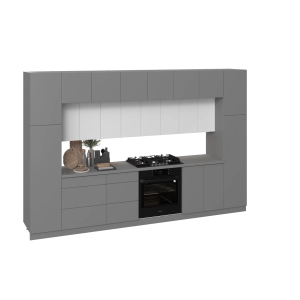 Kitchen Luxe Collection Gray & White Color Base Size 12Ft Wide