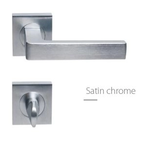 Fimet Ice F05 European Door Handle Satin Chrome
