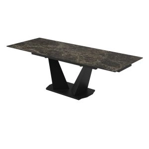 Dining Table PARMA 55(78)x31x29 Laminam Emperador Extra