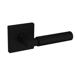 LONDON Modern Round Door Handle-Matte Black-Privacy (bathroom/bedroom lock)
