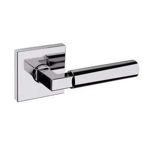 LONDON Modern Round Door Handle-Polished Chrome-Privacy (bathroom/bedroom lock)