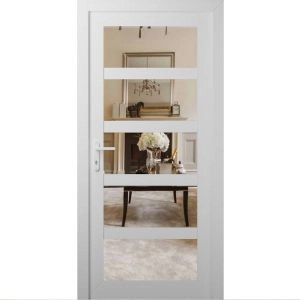 Manux 8522 exterior metal-plastic door 36x80 white upvc