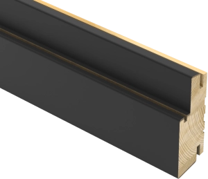 Wooden Door Frame (Jamb) for Swing Doors Matte Black Color-18" x 84"