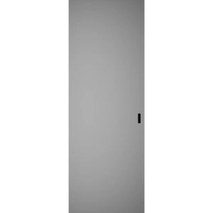 Hidden Barn | Planum 0010 Matte Grey | Sturdy Finished Flush Modern Doors | Magic Concealed Sliding Set 28" x 80"
