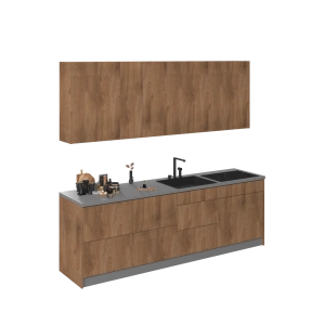 Kitchen Fusion Collection Natural Teak Color Base Size 8.5Ft Wide