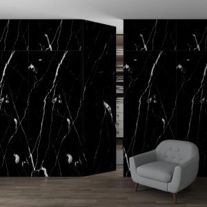 Wall Wood Panel Decorative Nero Marquina