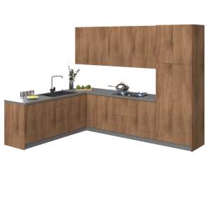 Kitchen Harmony Collection Natural Teak Color Base Size 8x10Ft Wide