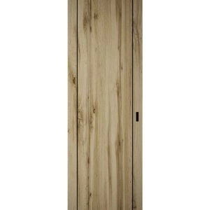 Hidden Barn | Planum 0017 Oak | Sturdy Finished Flush Modern Doors | Magic Concealed Sliding Set 28" x 80"