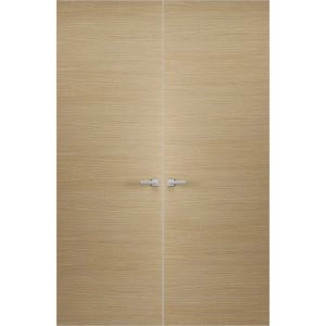 Hidden Double Doors | Planum 0010 Natural Veneer Concealed Metal Frame 36" x 80" (2* 18x80) Right-hand Inswing