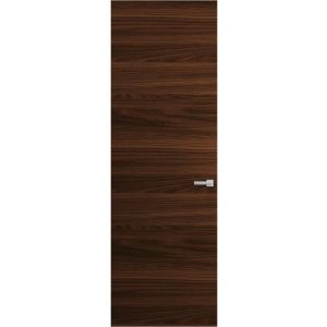 Hidden Door | Planum 0010 Chocolate Ash Concealed Metal Frame 18" x 80" Left-hand Inswing