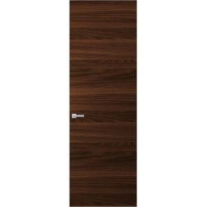 Hidden Door | Planum 0010 Chocolate Ash Concealed Metal Frame 18" x 80" Right-hand Inswing