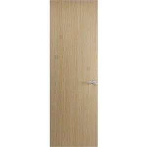 Hidden Door | Planum 0010 Vertical Natural Veneer Concealed Metal Frame 18" x 80" Left-hand Inswing