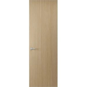 Hidden Door | Planum 0010 Vertical Natural Veneer Concealed Metal Frame 18" x 80" Right-hand Inswing