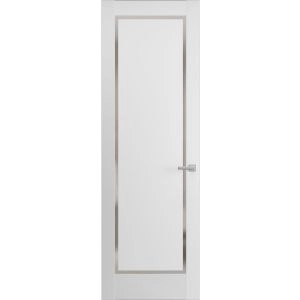 Hidden Door | Planum 0888 Painted White Concealed Metal Frame 18" x 80" Left-hand Inswing