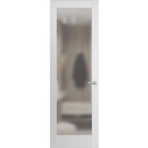 Hidden Door | Planum 2102 White Silk Concealed Metal Frame 18" x 80" Left-hand Inswing