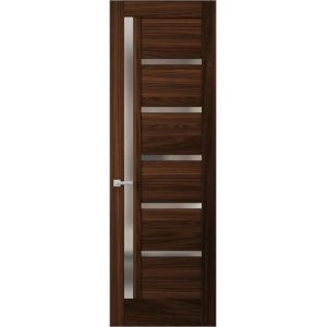 Hidden Door | Quadro 4088 Chocolate Ash Concealed Metal Frame 18" x 80" Right-hand Inswing