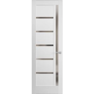 Hidden Door | Quadro 4088 White Silk Concealed Metal Frame 18" x 80" Left-hand Inswing