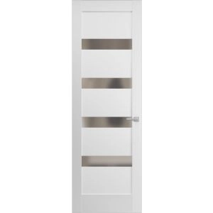 Hidden Door | Quadro 4113 White Silk Concealed Metal Frame 18" x 80" Left-hand Inswing