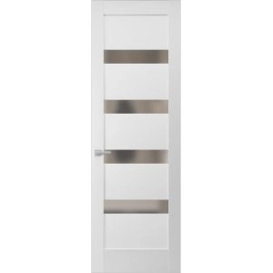 Hidden Door | Quadro 4113 White Silk Concealed Metal Frame 18" x 80" Right-hand Inswing