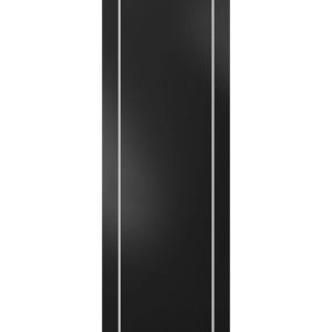 Slab Barn Door Panel | Planum 0410 Matte Black | Sturdy Finished Modern Doors | Pocket Closet Sliding 