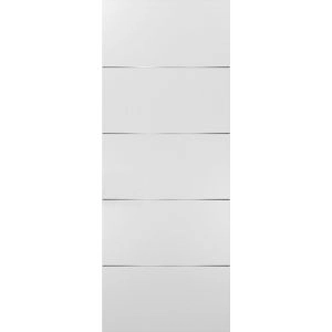 Slab Barn Door Panel | Planum 0020 White Silk | Sturdy Finished Flush Modern Doors | Pocket Closet Sliding