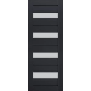 Slab Barn Door Panel | Veregio 7455 Antracite with Frosted Glass | Sturdy Finished Doors | Pocket Closet Sliding