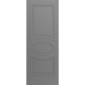 Slab Door Panel 18 x 80 inches / Mela 7001 Painted Grey / Modern Finished Doors / Pocket Closet Sliding Barn