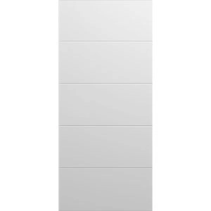 Slab Barn Door Panel | Planum 0770 Painted White Matte | Sturdy Finished Flush Modern Doors | Pocket Closet Sliding